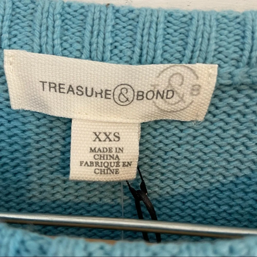 Treasure & Bond Blue Crew Neck Sweater